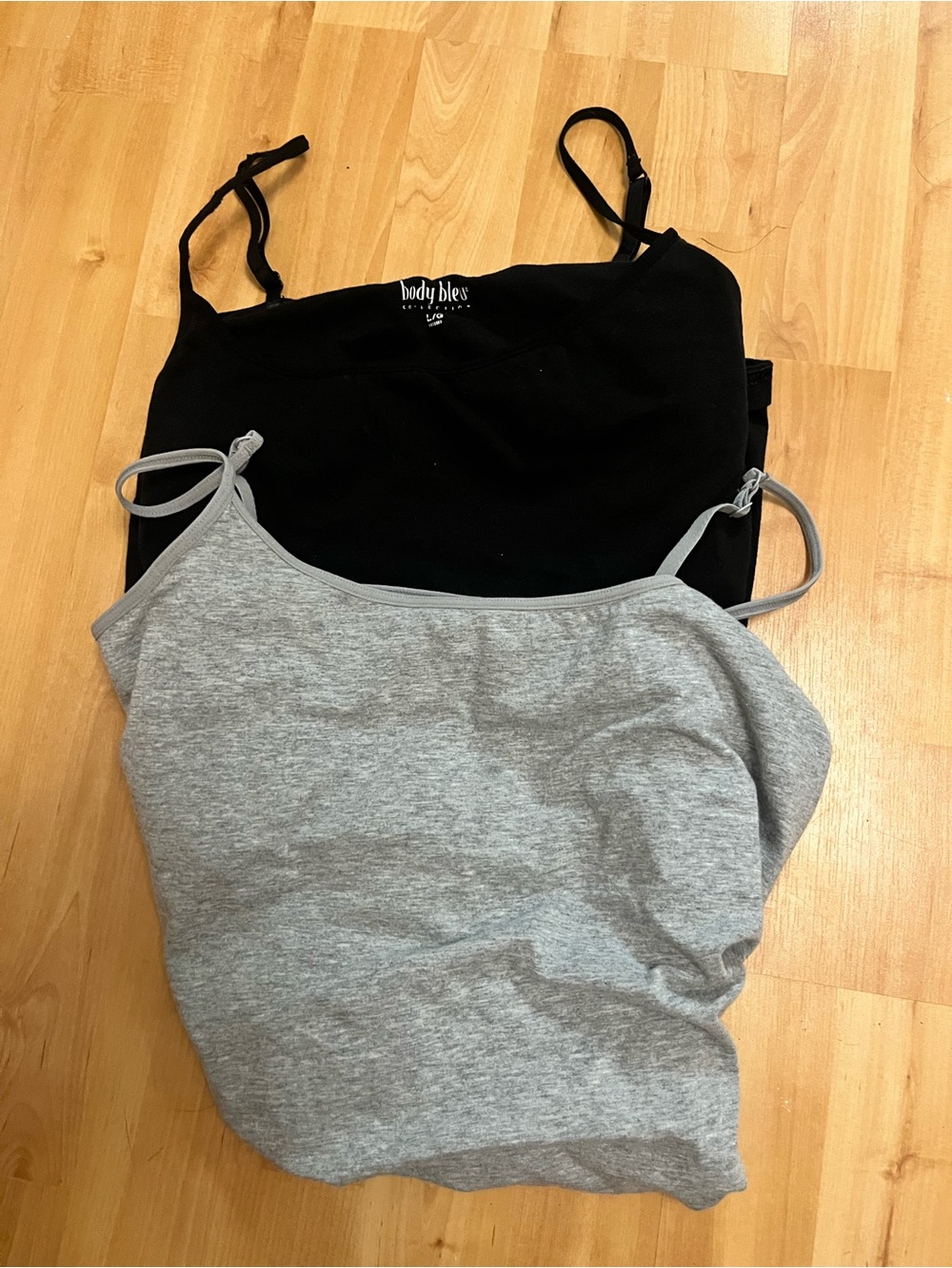 2 for $17 Body Bleu Women’s Black & Gray Slim Fit Camisole Set
